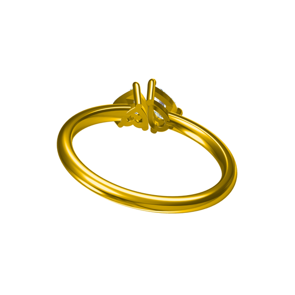 Heart Pear Shaped Diamond Ring