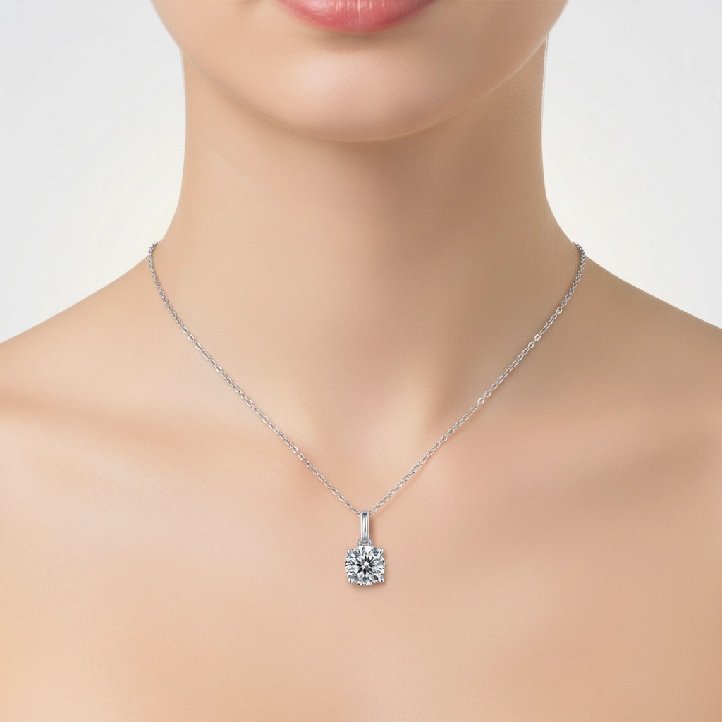 Jewelry 18k Gold Wedding Necklace Diamond