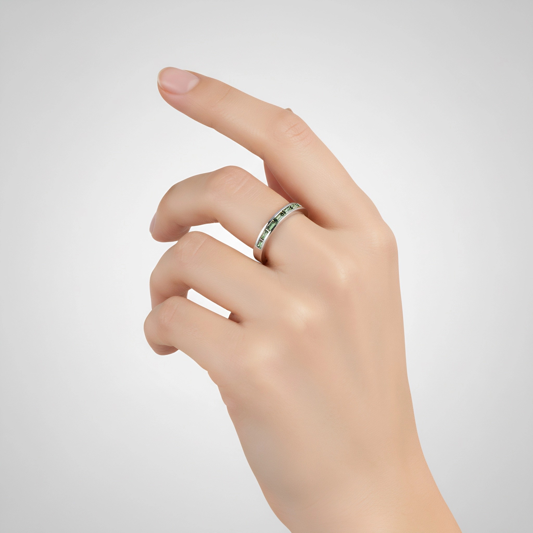 18K White Gold Engagement Ring Diamond