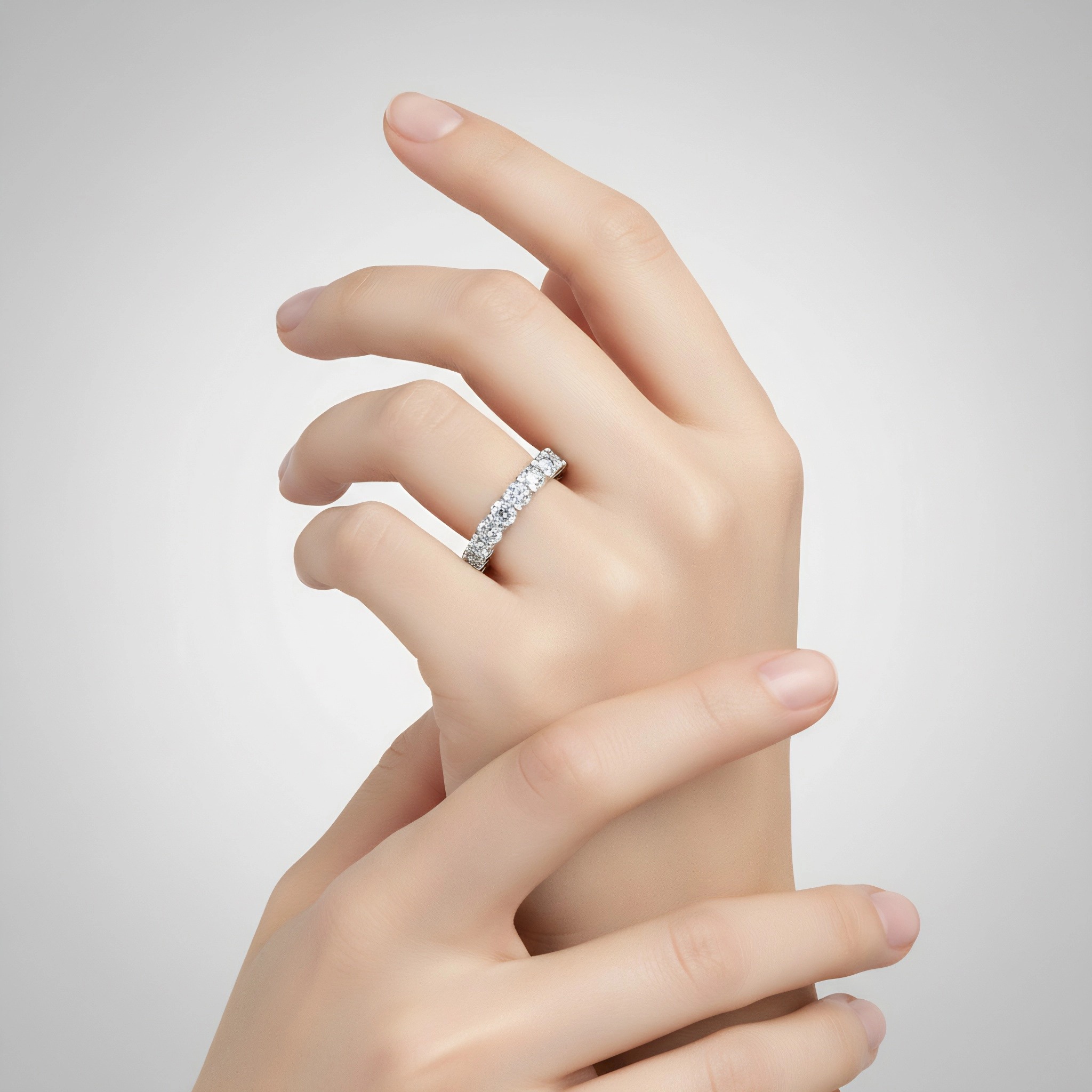 Oval Diamond Rings Jewelry 18k Gold