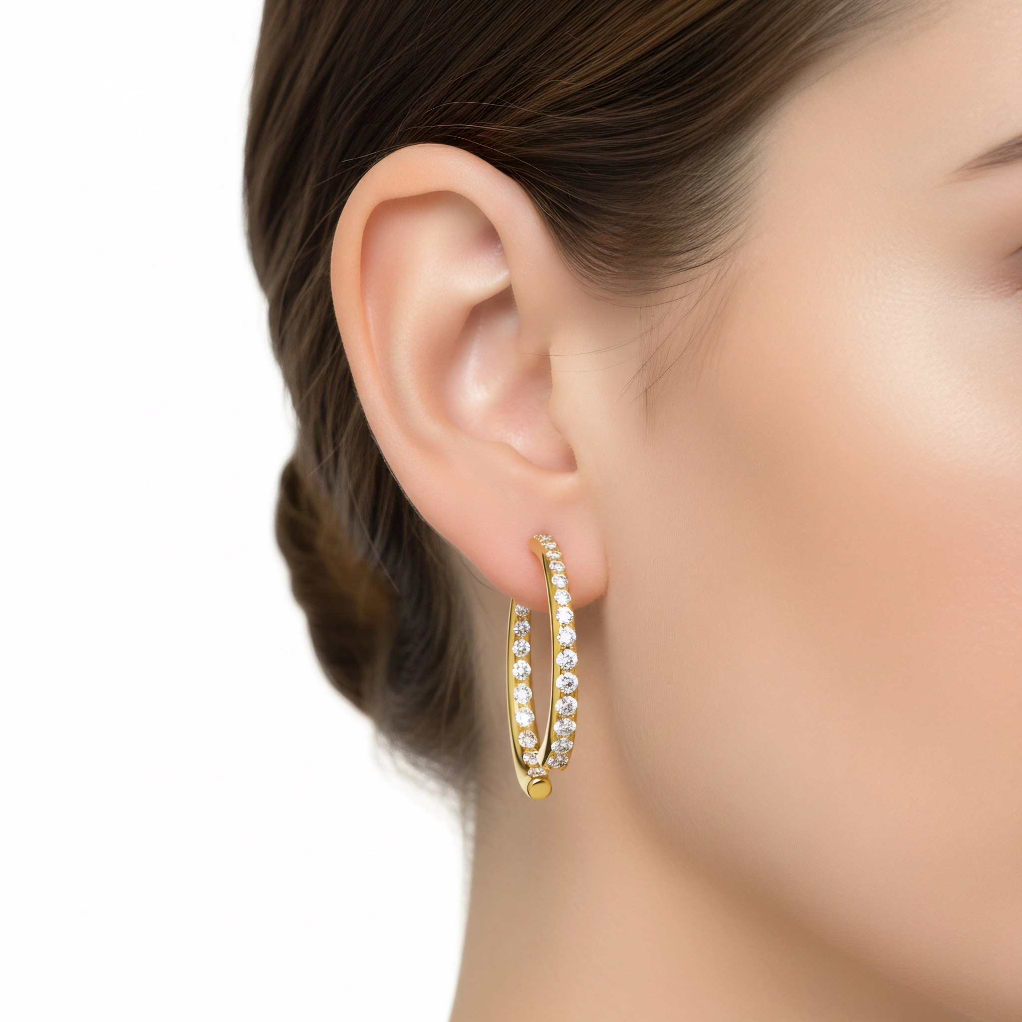 Lab grown diamond earrings for women