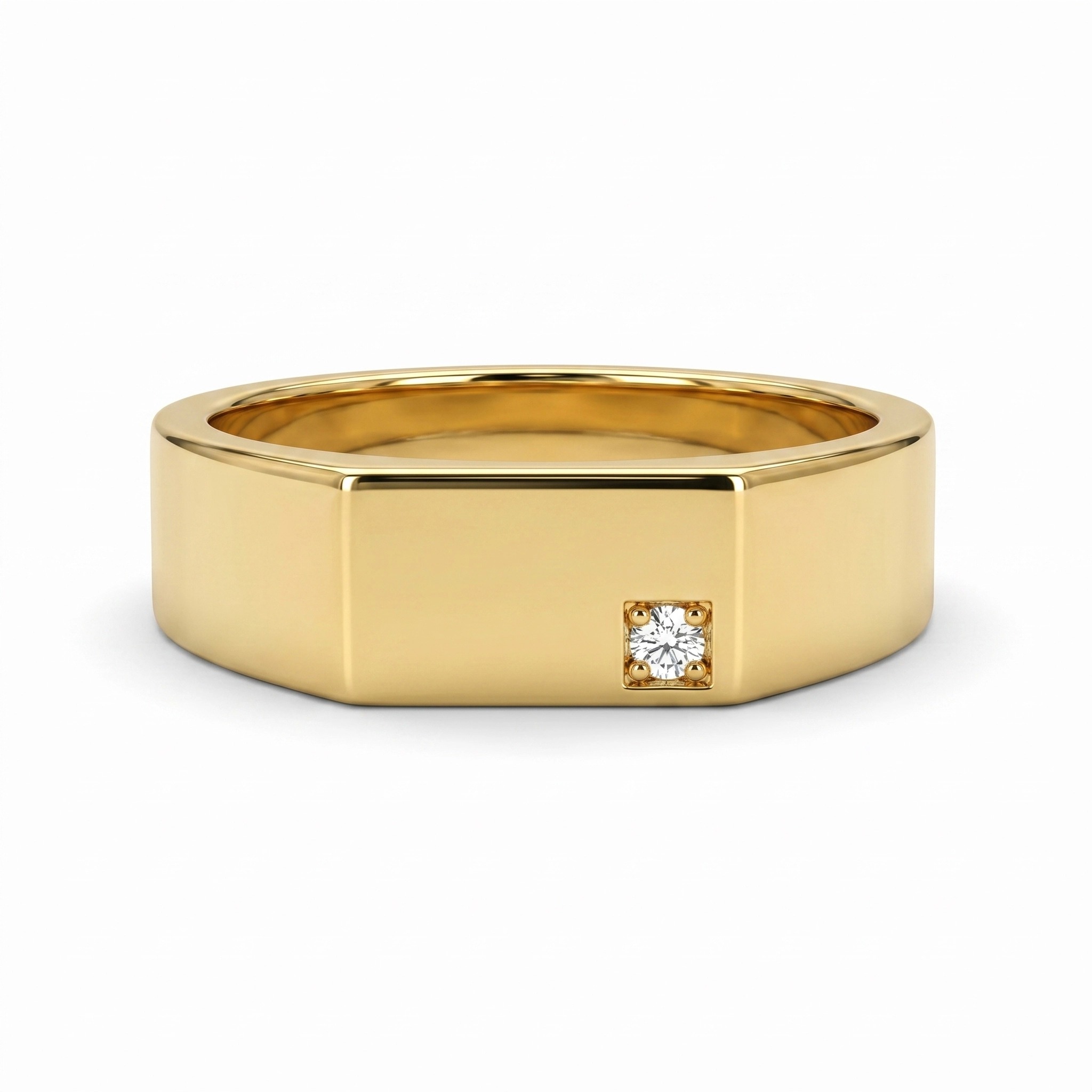 Mens Diamond Ring Wedding Ring Lab Grown Diamond